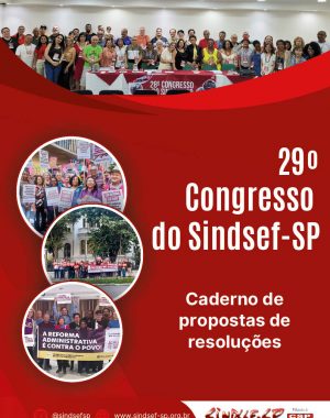 Capa-Caderno do 29º Congresso