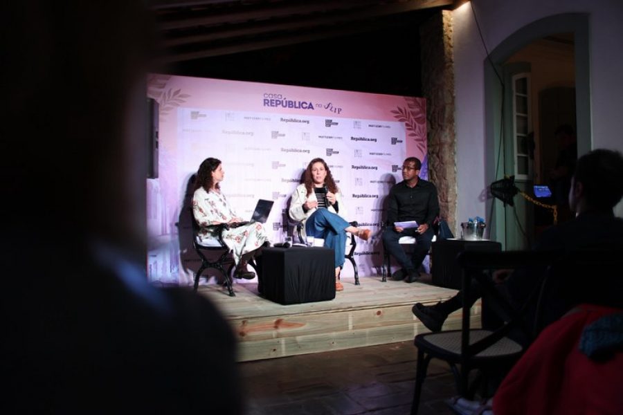 Ministra Esther Dweck participou da abertura da Flip, em Paraty (RJ). Foto: Jhonathan Braga/Ascom MGI