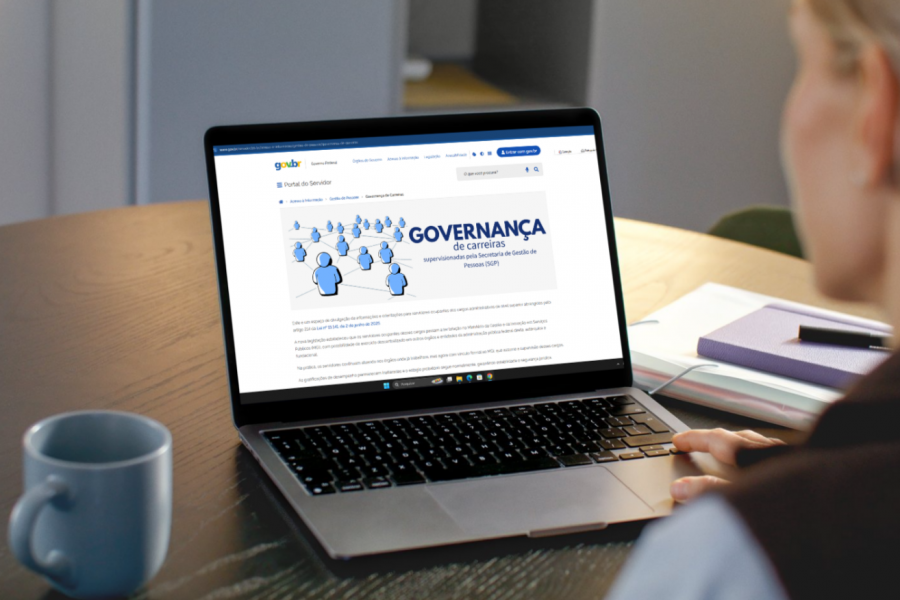 Página da Governança de Carreiras no Portal do Servidor.