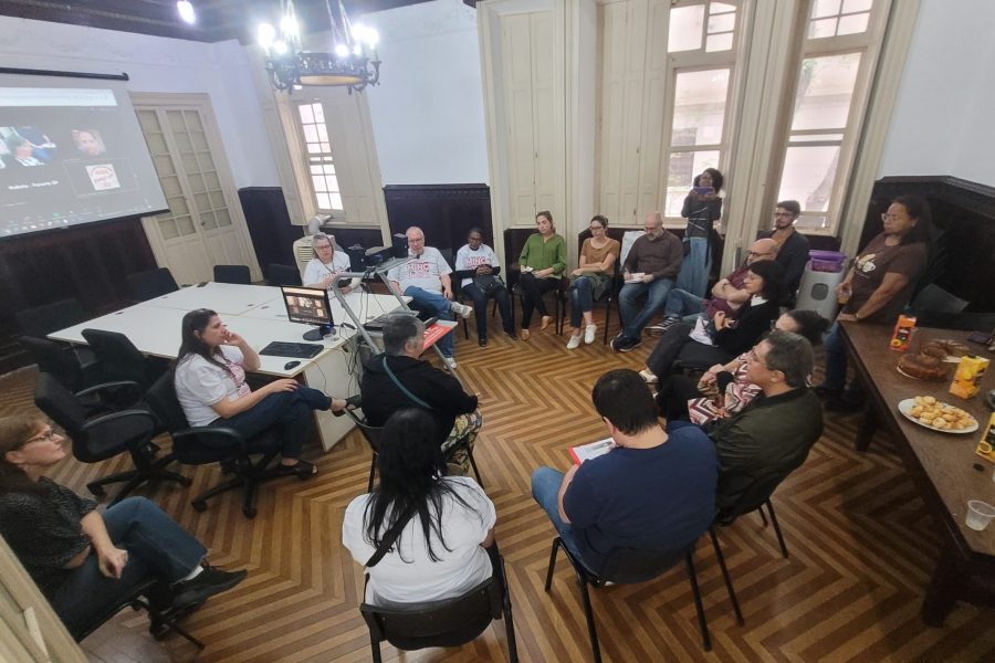 Assembleia dos servidores da Cultura realizada no dia 28 de maio de 2025 no Iphan/SP.